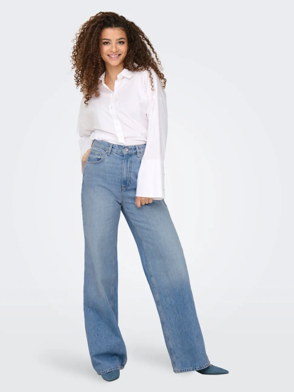 ONLHOPE Vita alta Wide Leg Fit Jeans