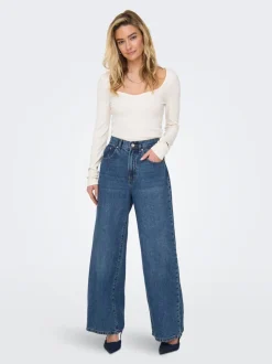 ONLHOPE Vita alta Wide Leg Fit Jeans