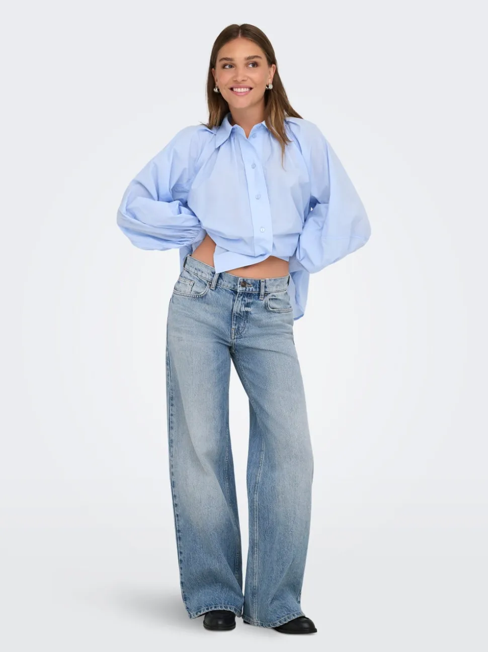 ONLHOPE Vita bassa Wide Leg Fit Jeans