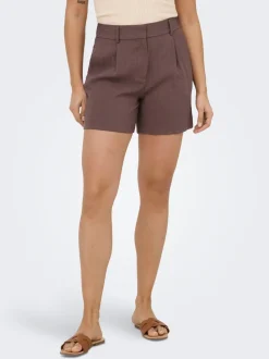 ONLITA Vita alta Regular Fit Lino Bermuda