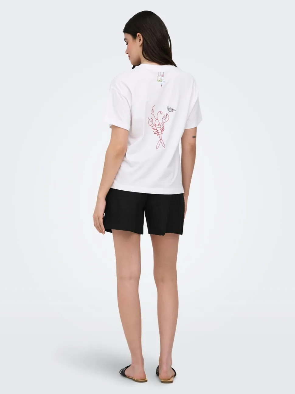 ONLITA Vita alta Regular Fit Lino Bermuda