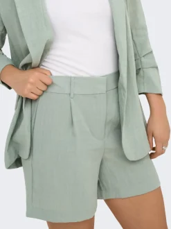 ONLITA Vita alta Regular Fit Lino Bermuda