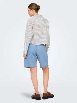 ONLIVY Wide Leg Fit Bermuda in jeans