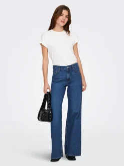 ONLJEMMA Vita alta Wide Leg Fit Jeans