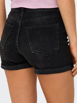 ONLJOSEPHINE Vita alta Regular Fit Bermuda in jeans