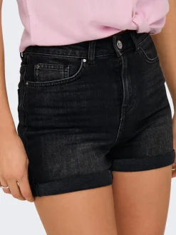 ONLJOSEPHINE Vita alta Regular Fit Bermuda in jeans
