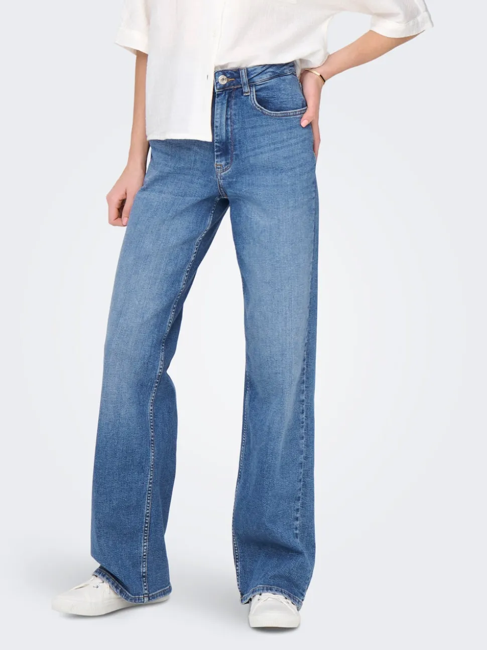 ONLJUDITH Vita alta Wide Leg Fit Jeans