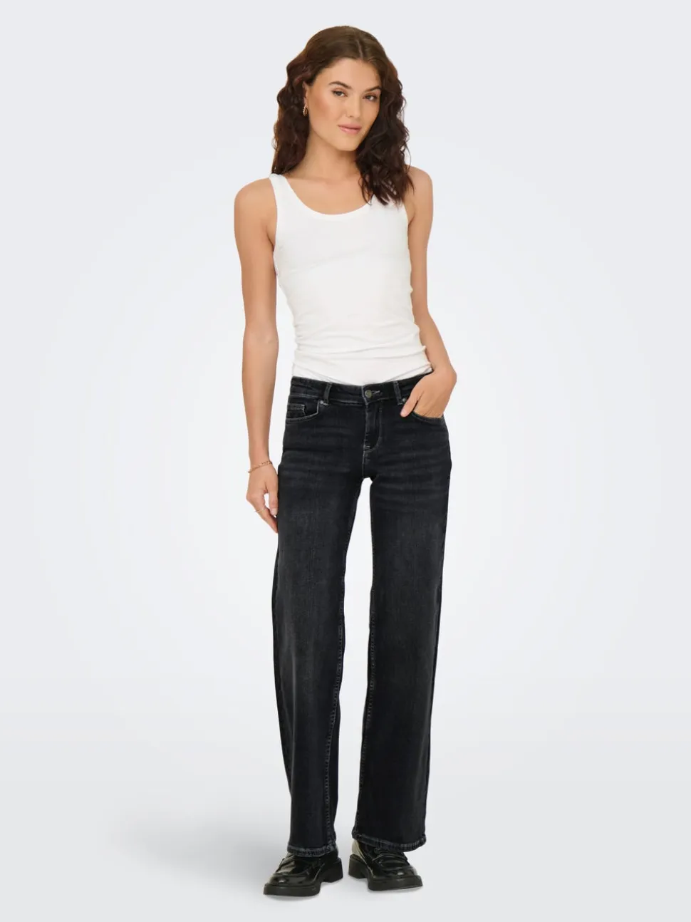 ONLJUDY-O Vita bassa Straight Fit Jeans