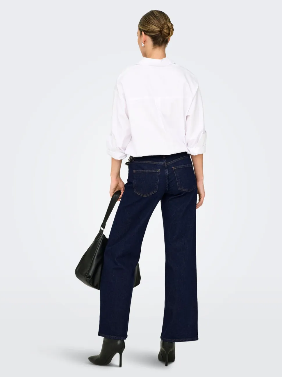 ONLJUDY-O Vita bassa Wide Leg Fit Jeans