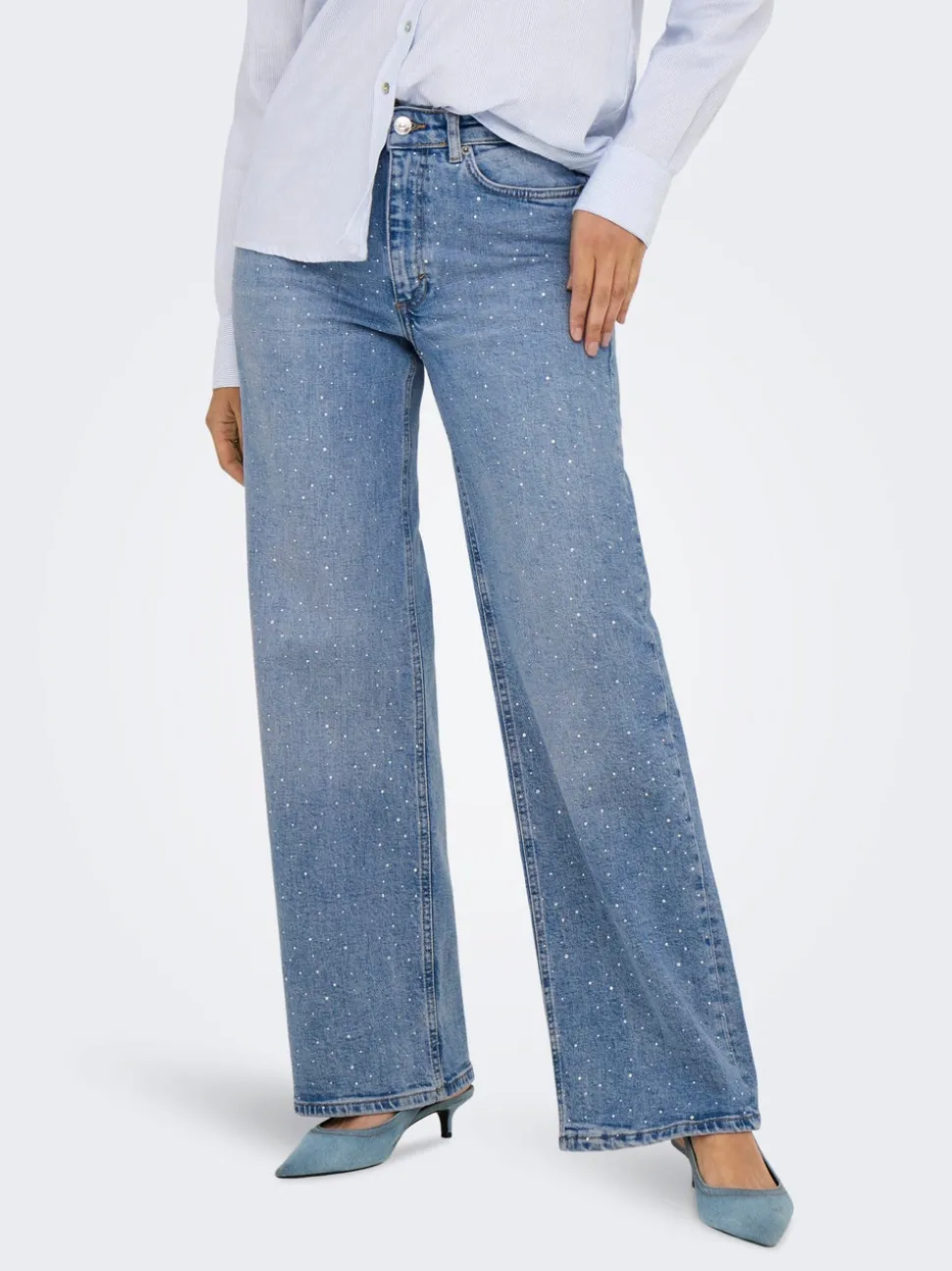 ONLJUICY Vita alta Wide Leg Fit Jeans