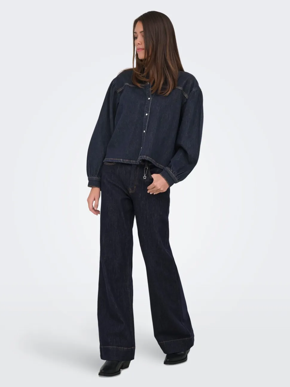 ONLJUICY Vita alta Wide Leg Fit Jeans
