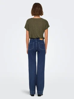 ONLJUICY Vita alta Wide Leg Fit Jeans
