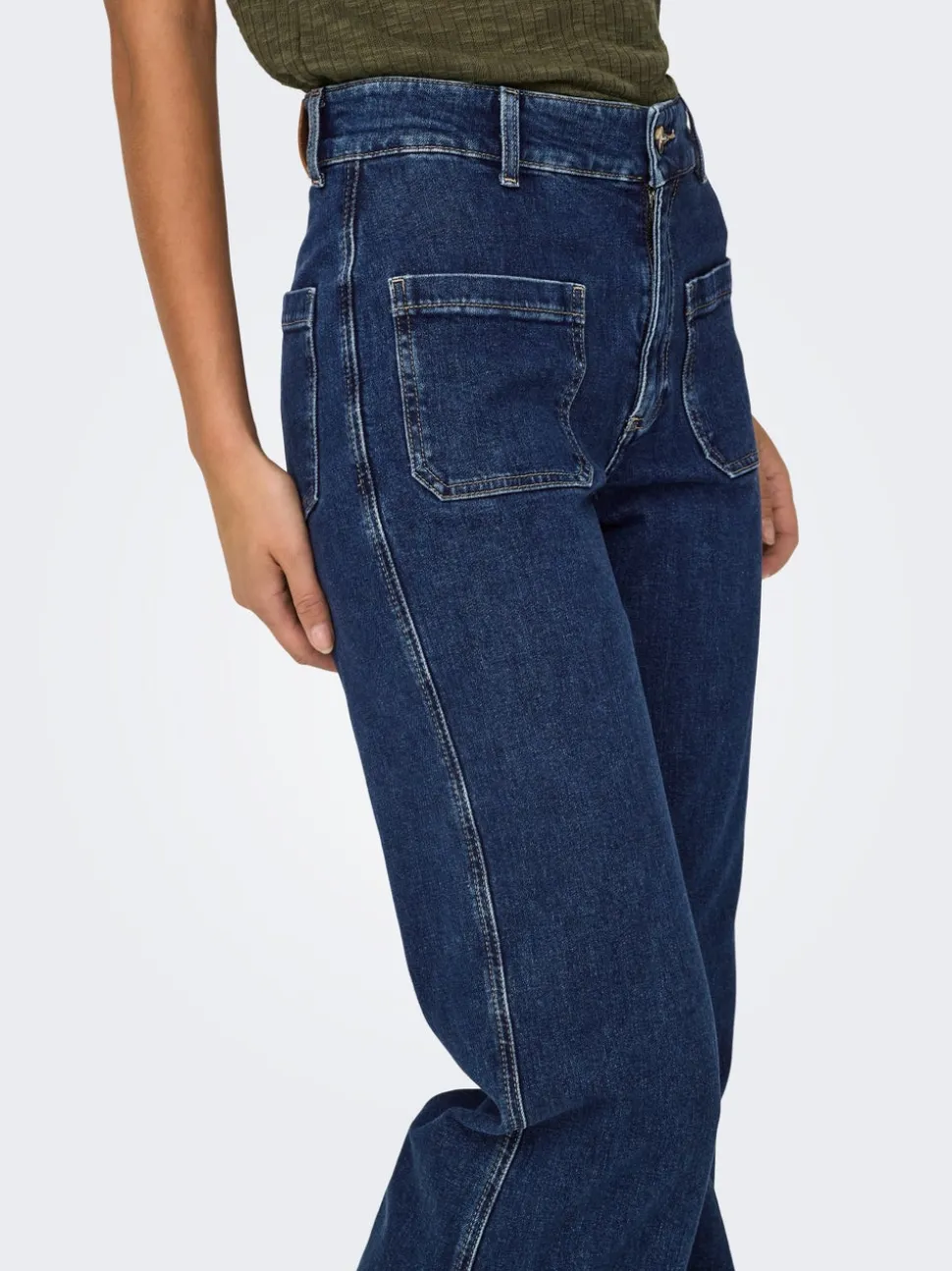 ONLJUICY Vita alta Wide Leg Fit Jeans