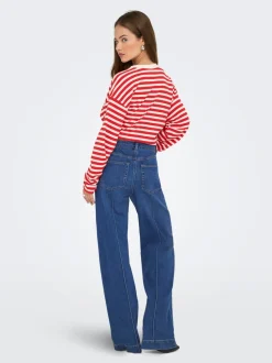ONLJUICY Vita alta Wide Leg Fit Jeans