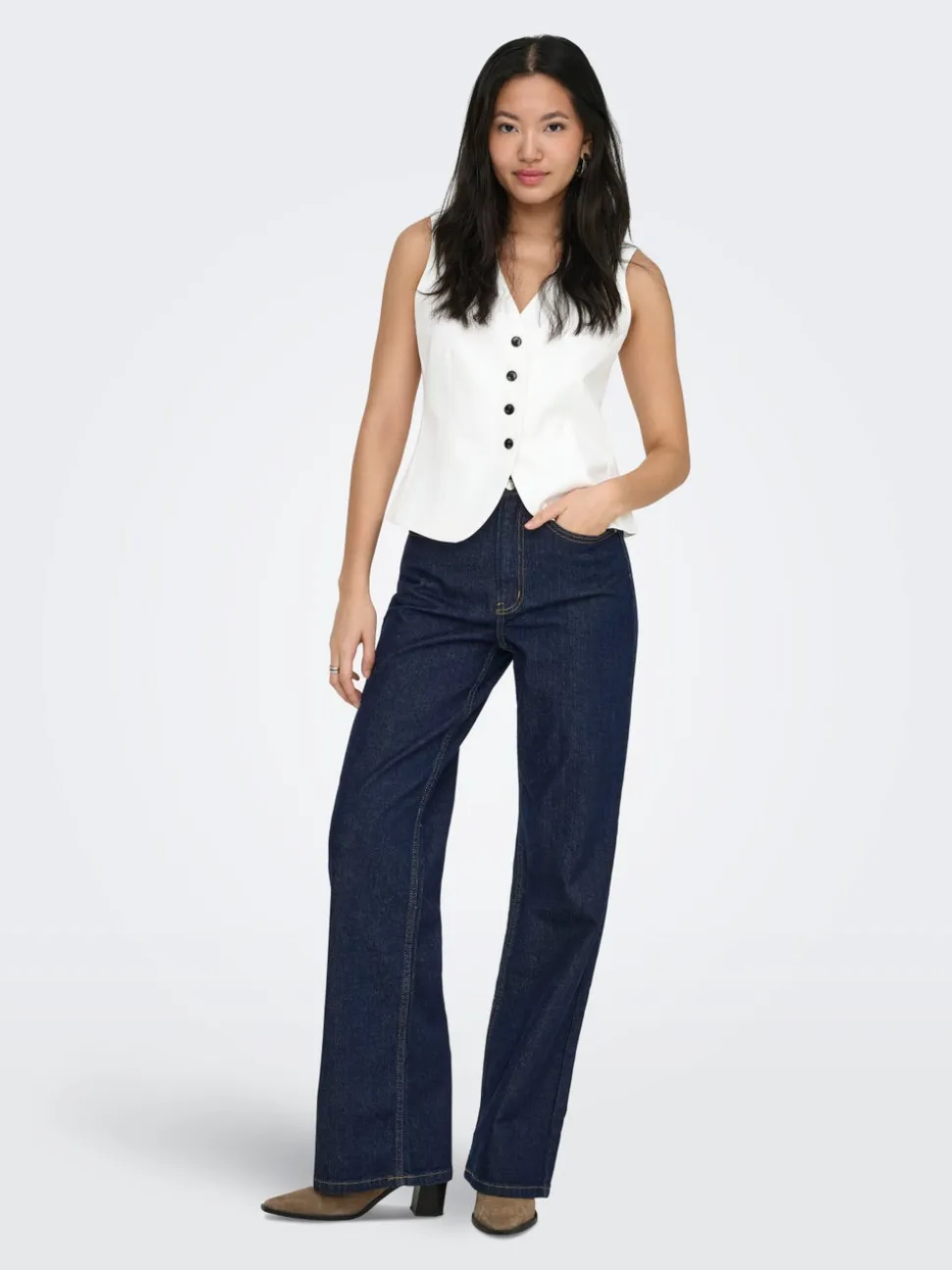 ONLJUICY Vita alta Wide Leg Fit Jeans