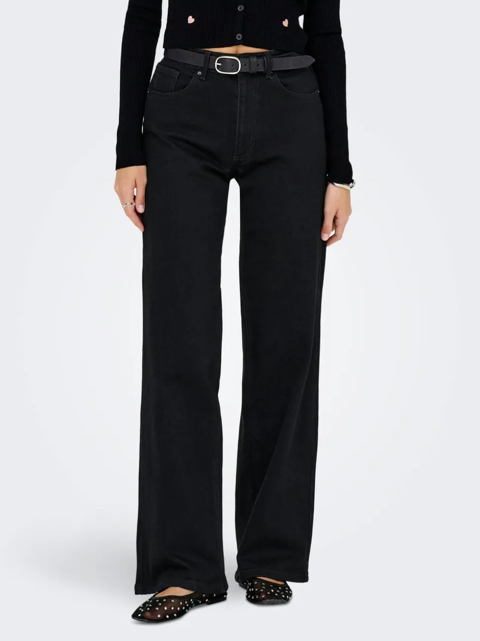 ONLJUICY Vita alta Wide Leg Fit Jeans