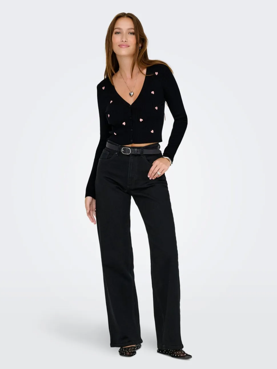 ONLJUICY Vita alta Wide Leg Fit Jeans