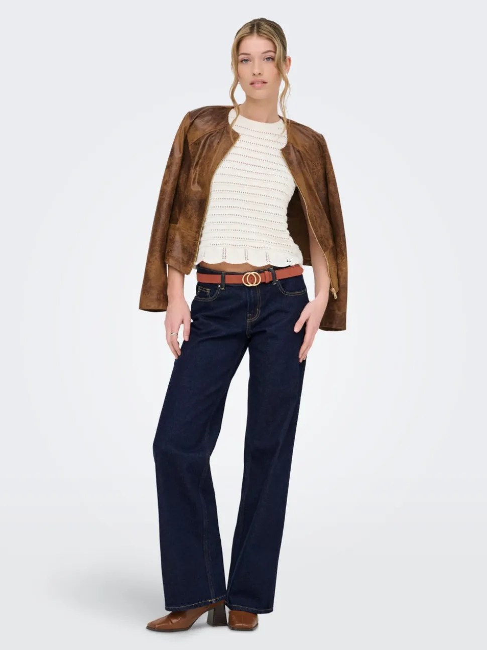 ONLJUICY Vita bassa Straight Fit Jeans