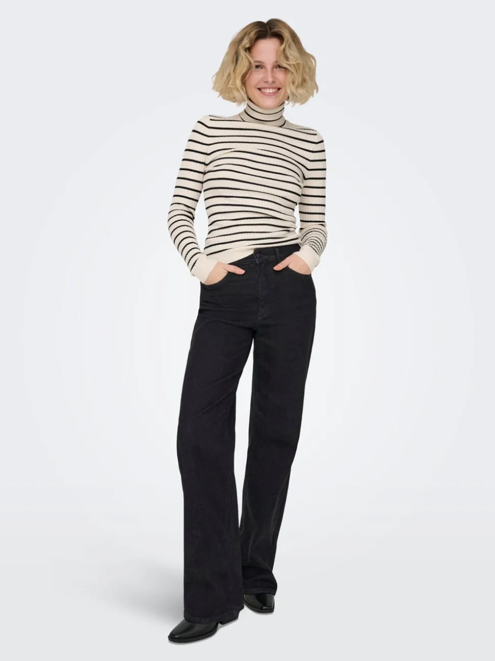 ONLJUICYHIGH Vita alta Wide Leg Fit Jeans