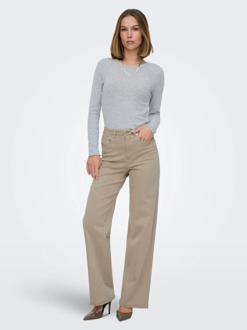 ONLJUICY-MISSOURI Wide Leg Fit Pantaloni a gamba larga