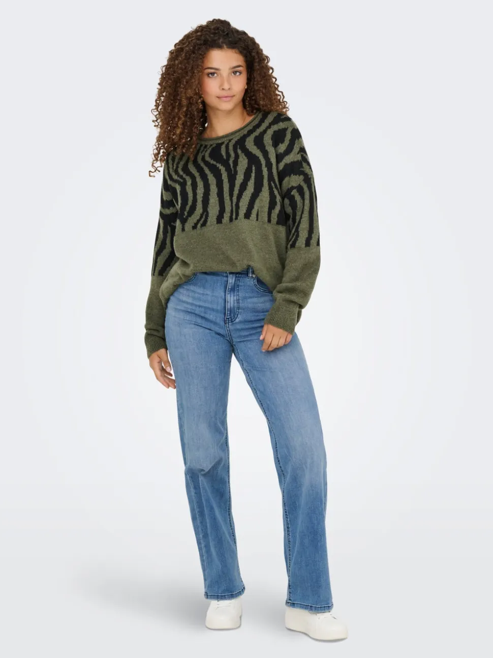 ONLJUICY-WAUW Vita alta Wide Leg Fit Jeans