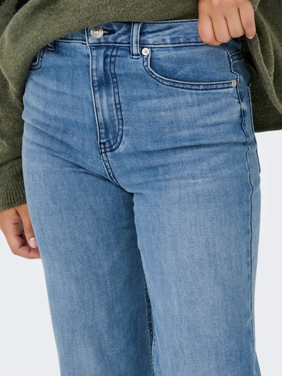 ONLJUICY-WAUW Vita alta Wide Leg Fit Jeans