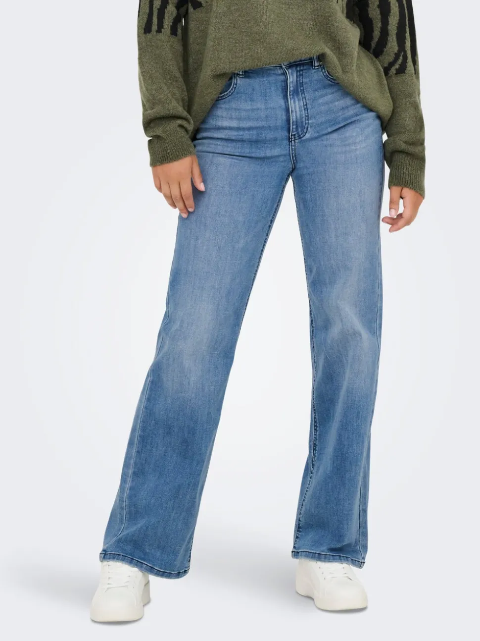 ONLJUICY-WAUW Vita alta Wide Leg Fit Jeans