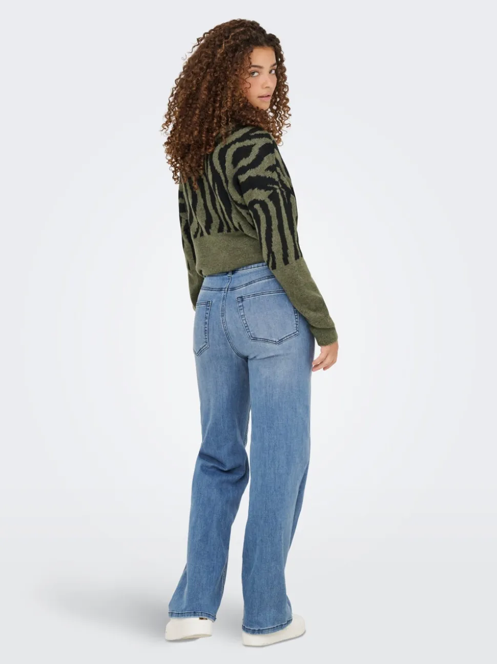 ONLJUICY-WAUW Vita alta Wide Leg Fit Jeans