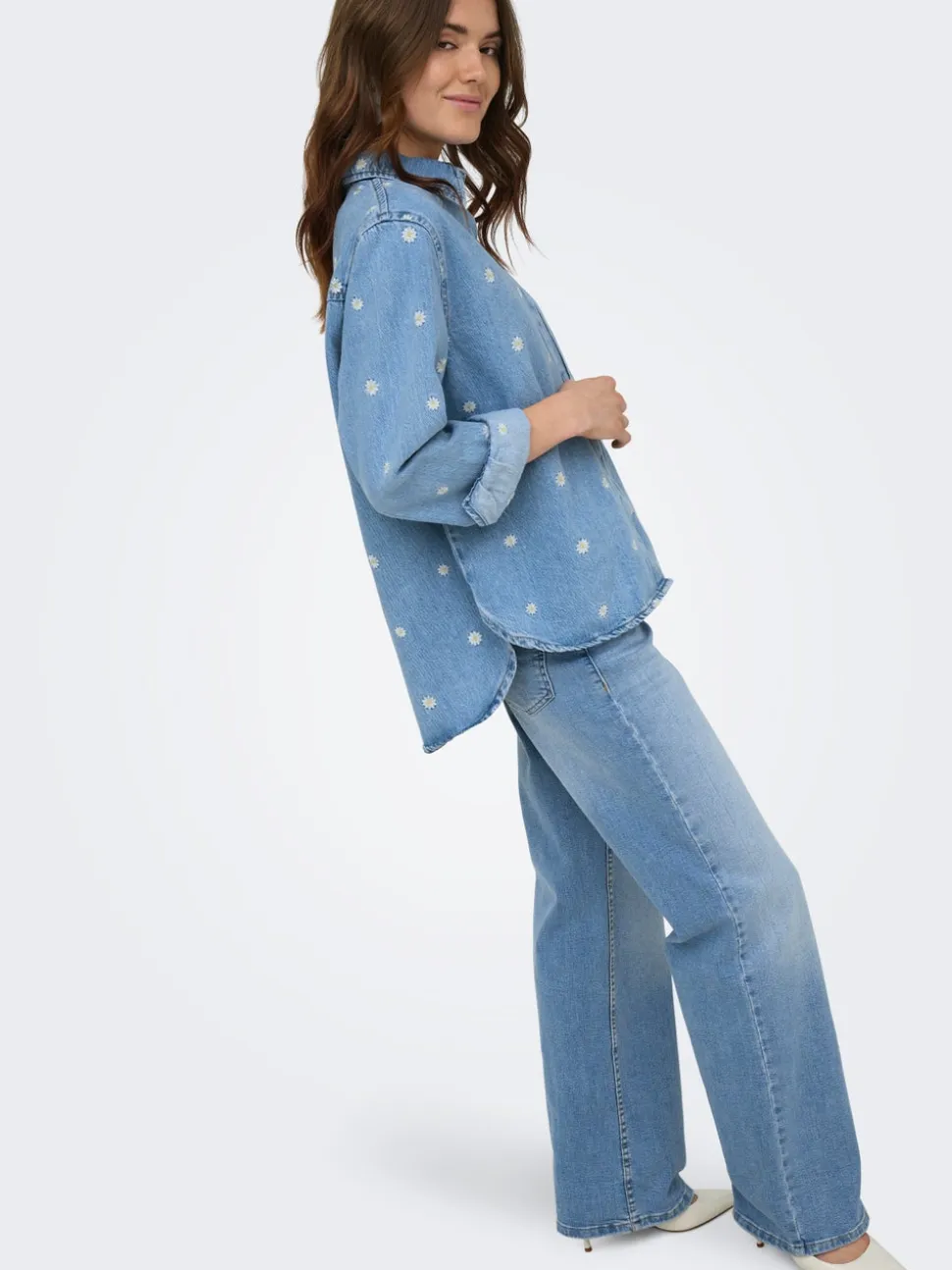 ONLJULLES Vita bassa Wide Leg Fit Jeans