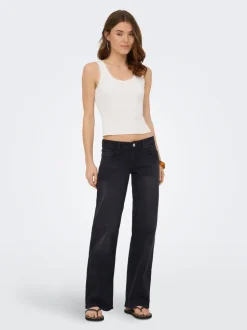 ONLJULLES Vita molto bassa Wide Leg Fit Jeans