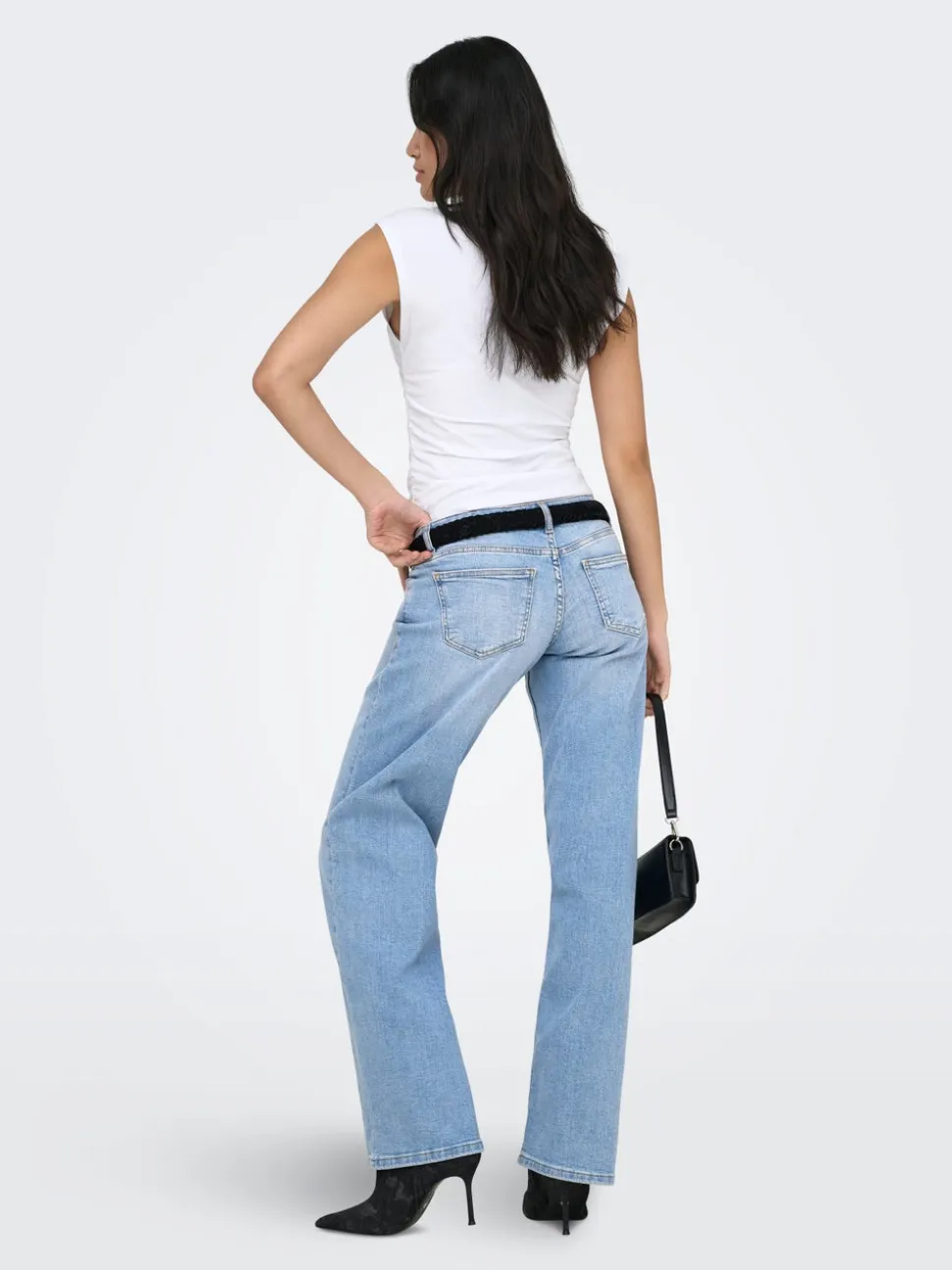 ONLJULLES Vita molto bassa Wide Leg Fit Jeans
