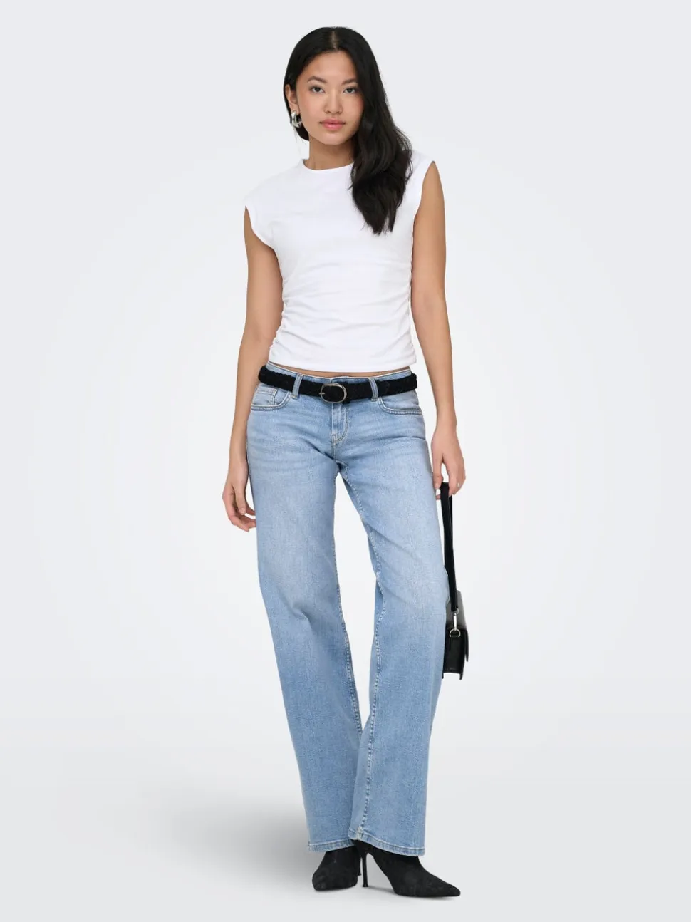 ONLJULLES Vita molto bassa Wide Leg Fit Jeans
