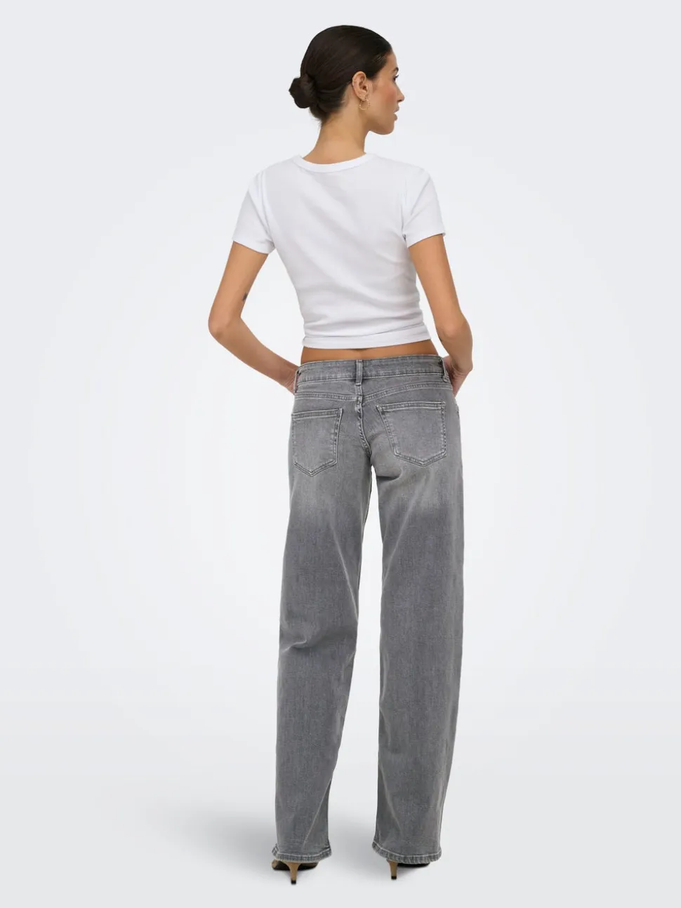 ONLJULLES Vita molto bassa Wide Leg Fit Jeans