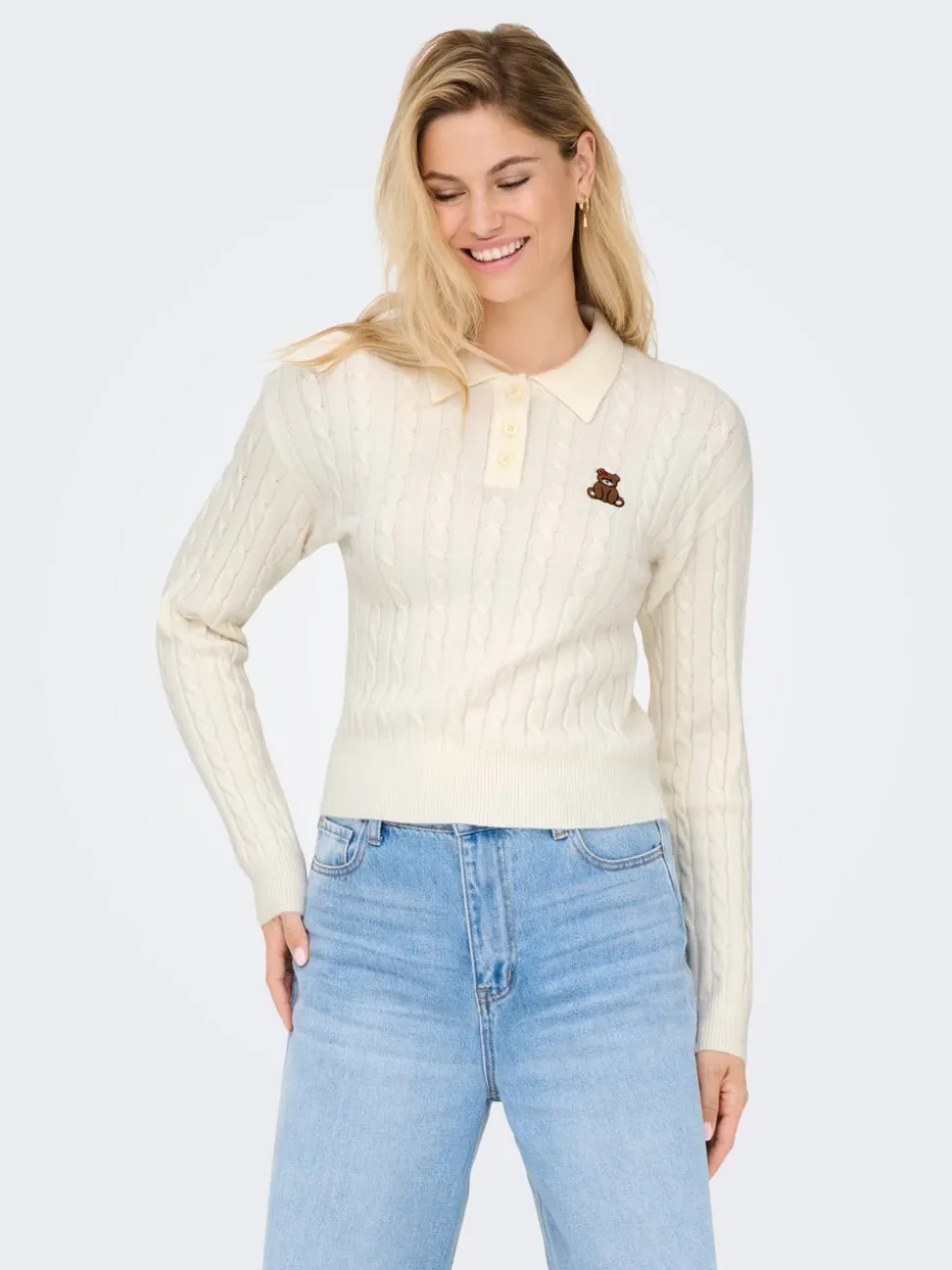 ONLKATIA Capo in maglia con colletto polo