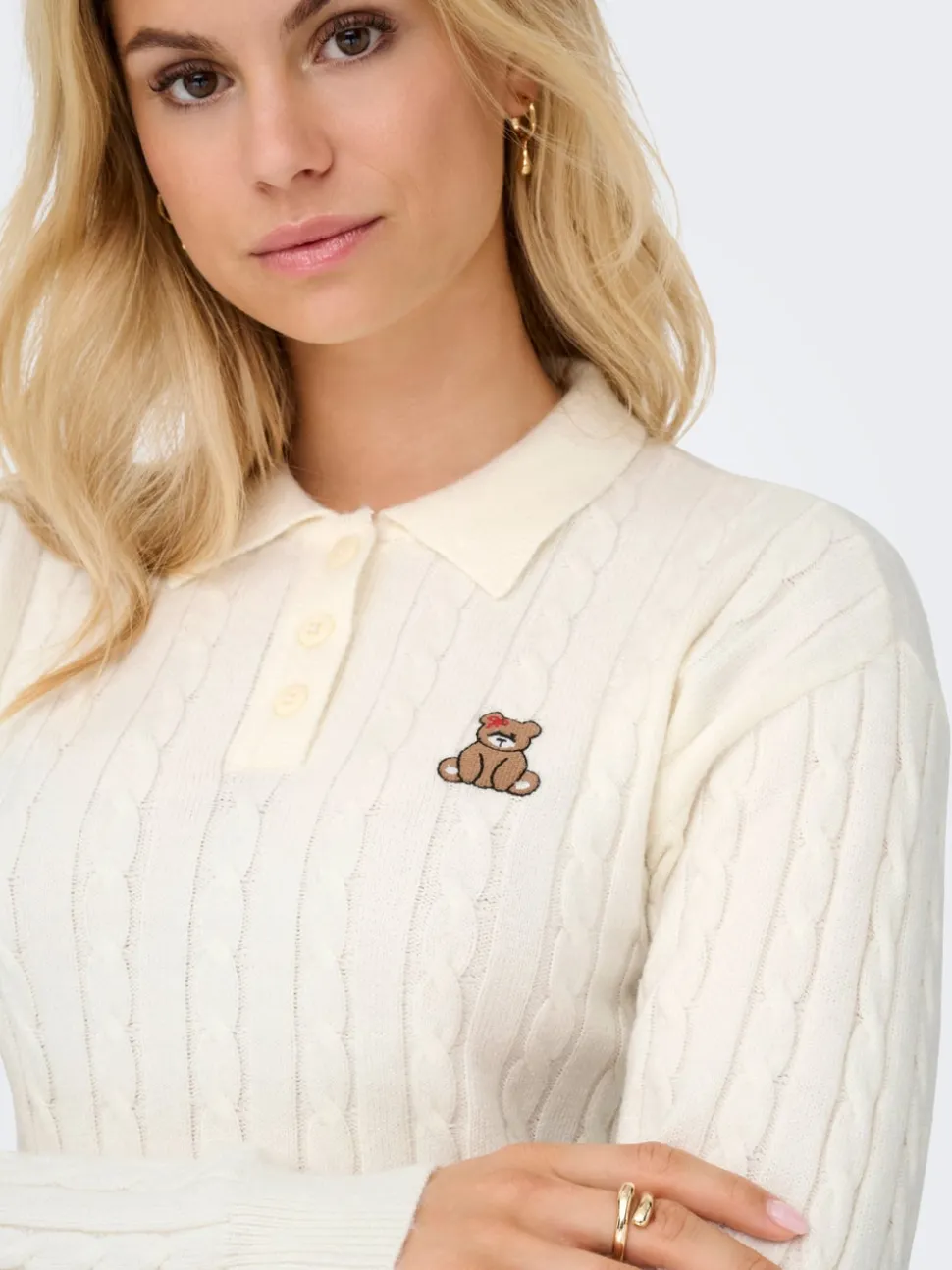 ONLKATIA Capo in maglia con colletto polo