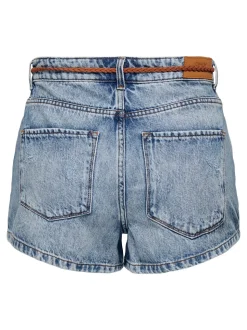 ONLKELLY Vita alta Regular Fit Bermuda in jeans