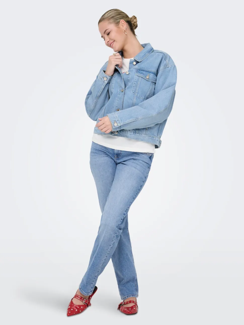 ONLLOPEZ Vita bassa Carrot Fit Jeans