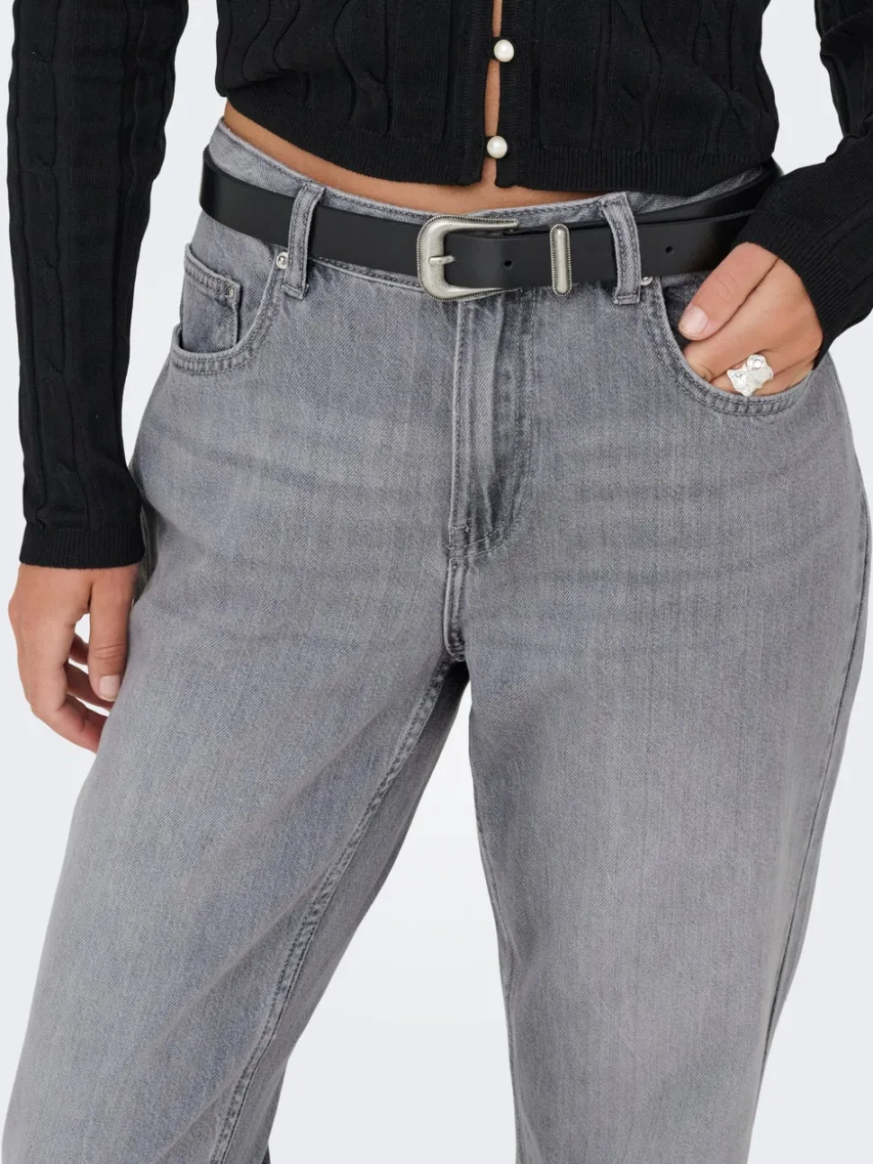 ONLLUMI Vita media Mom Fit Jeans