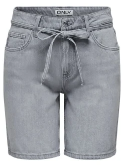 ONLLUMI Vita media Wide Leg Fit Bermuda in jeans