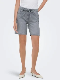 ONLLUMI Vita media Wide Leg Fit Bermuda in jeans