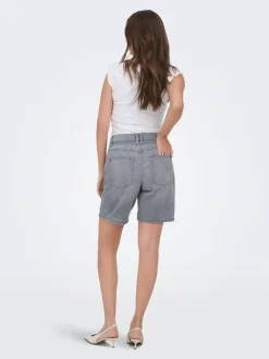 ONLLUMI Vita media Wide Leg Fit Bermuda in jeans
