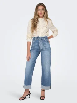 ONLMADDIE Vita alta Wide Leg Fit Jeans