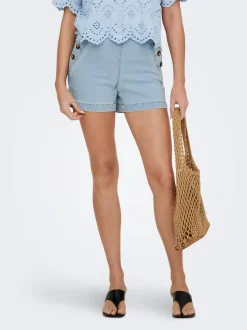 ONLMADELINE Vita alta Regular Fit Bermuda in jeans