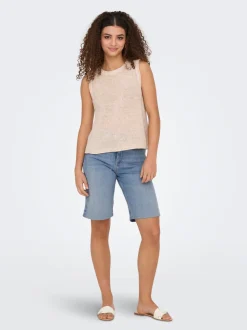 ONLMADISON Vita alta Regular Fit Bermuda in jeans