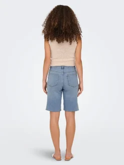 ONLMADISON Vita alta Regular Fit Bermuda in jeans