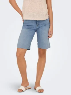 ONLMADISON Vita alta Regular Fit Bermuda in jeans