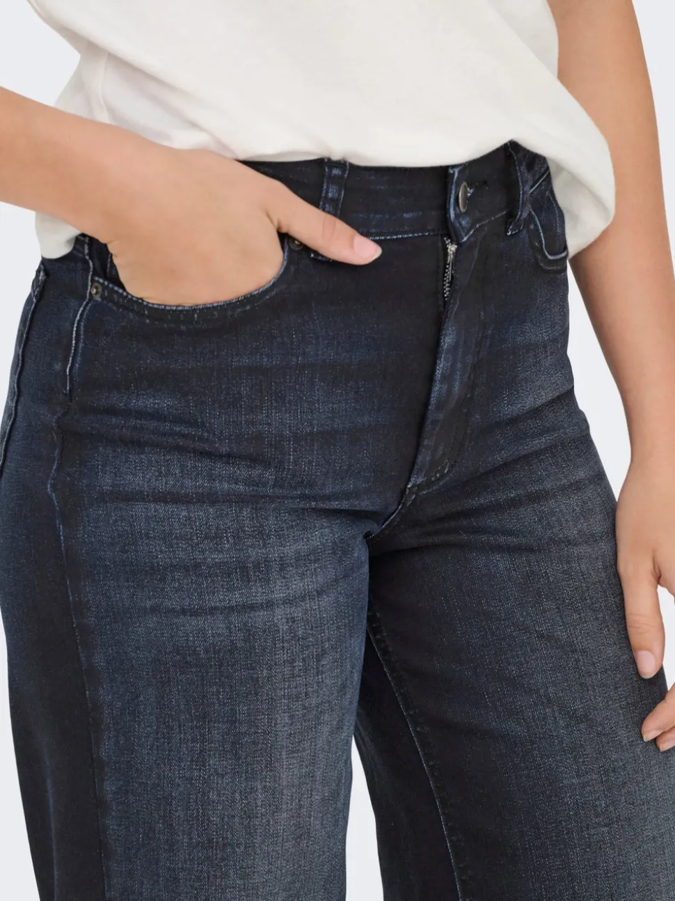 ONLMADISON Vita alta Wide Leg Fit Jeans
