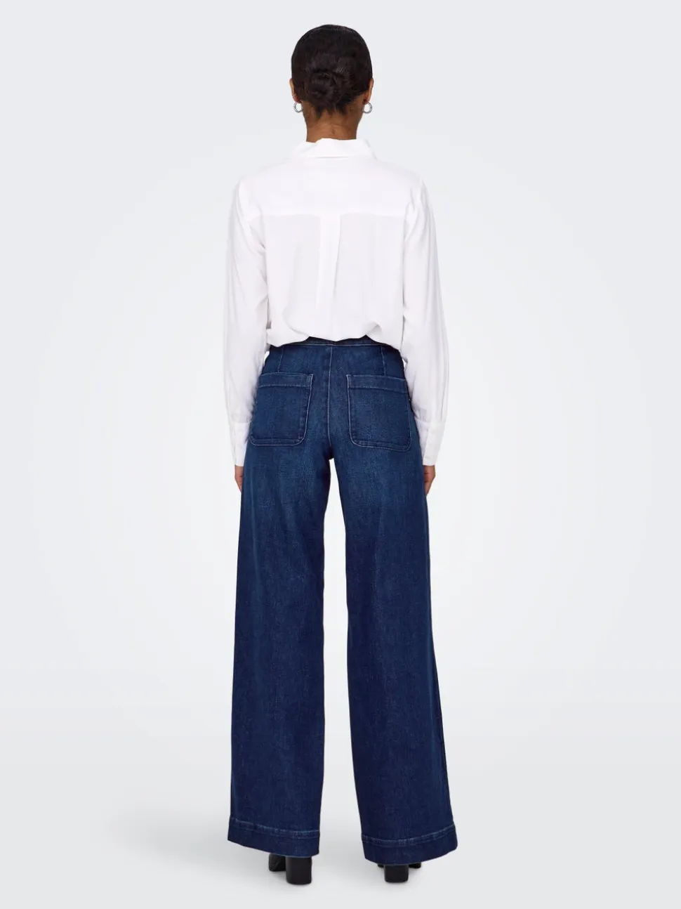 ONLMADISON Vita alta Wide Leg Fit Jeans
