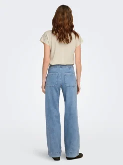 ONLMADISON Vita alta Wide Leg Fit Jeans
