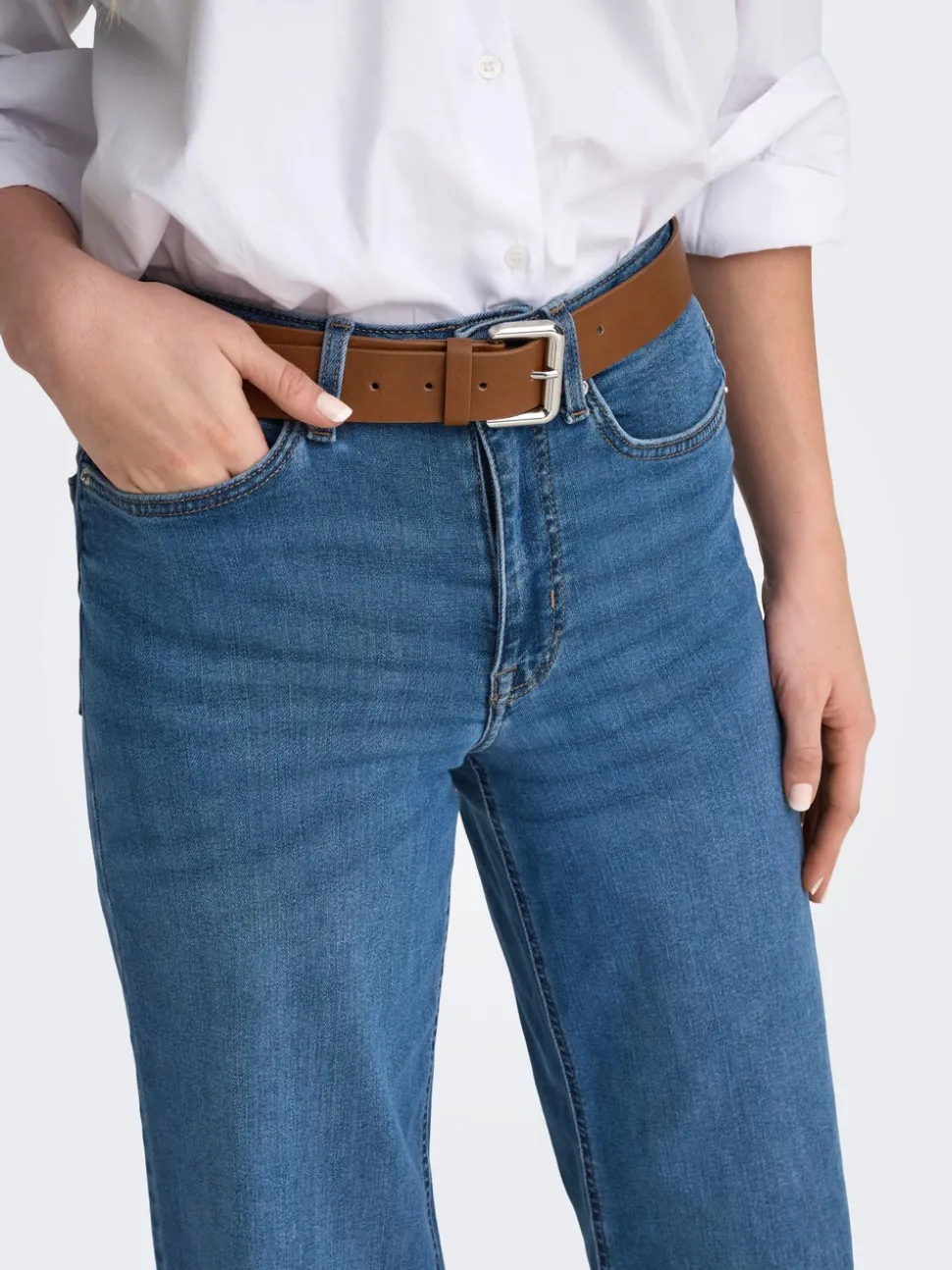 ONLMADISON Vita alta Wide Leg Fit Jeans
